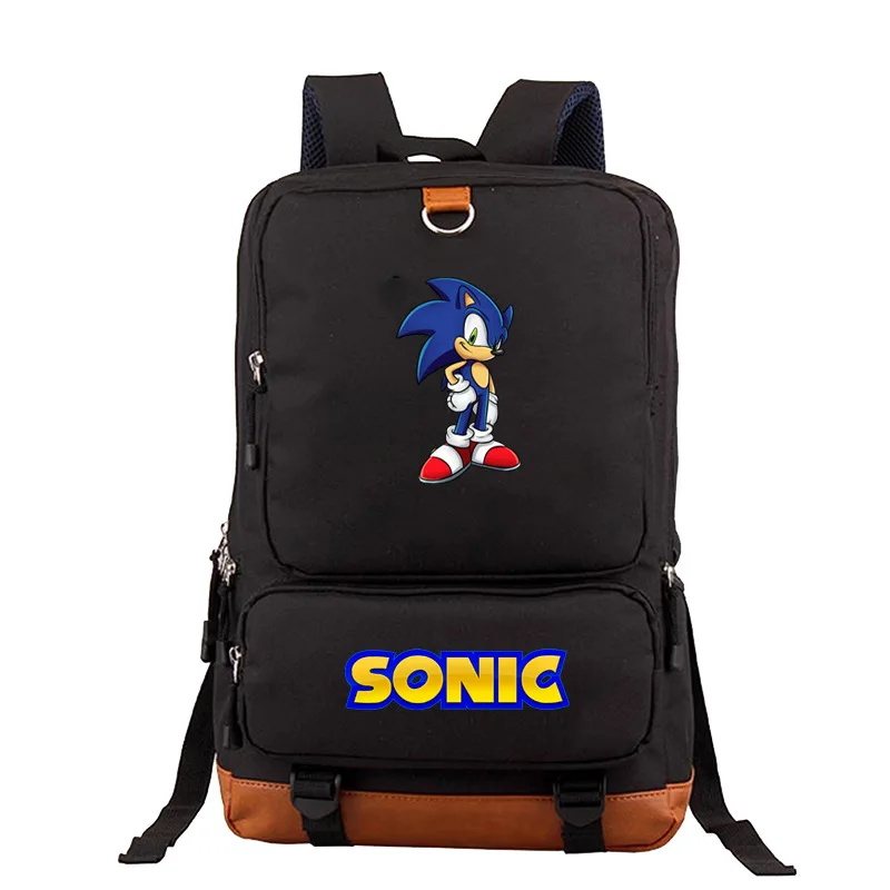 Bolsas de Escola para Adolescentes Bolsas de Livro de Viagem Sônico Engraçado Mario Diário Mochila Masculino Portátil Crianças