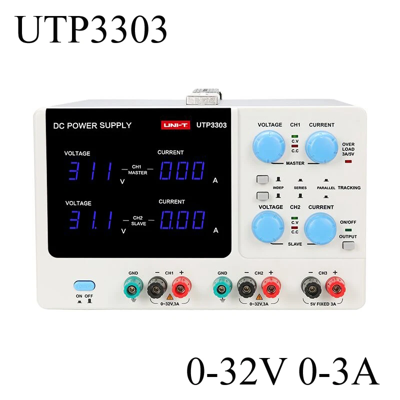 UTP3303 Dual-Channel Three-Way Adjustable Switch  DC Power Supply 32V 3A Constant Voltage Constant Current Function