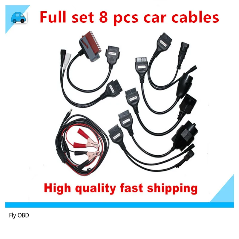 

Top OBD2 Cables For TCS PRO Programmer Cars Cables Diagnostic Interface Tool Full set 8 Car Cables For DS 150 in stock