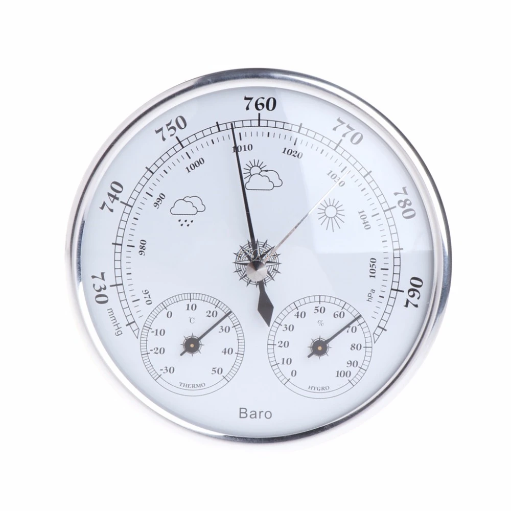 

Household Weather Station Barometer Thermometer Hygrometer Wall Hanging Tester Tools Q01 Dropship