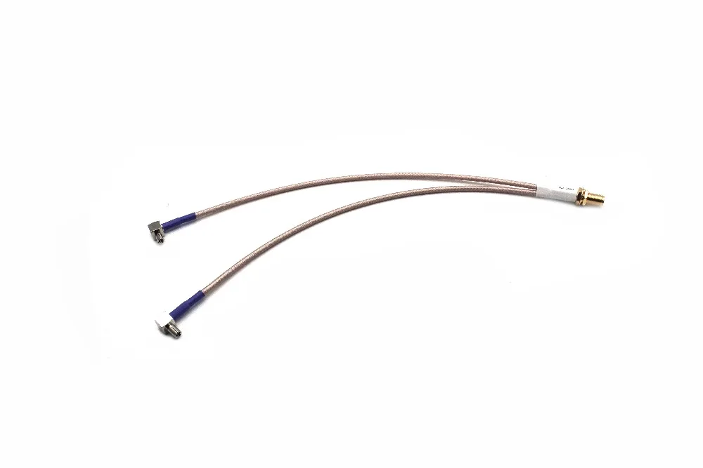RP SMA Женский к Y Тип 2x TS9 мужской RA сплиттер Сумматор кабель pigtail RG316 20 см|ts9 cable|rp-sma