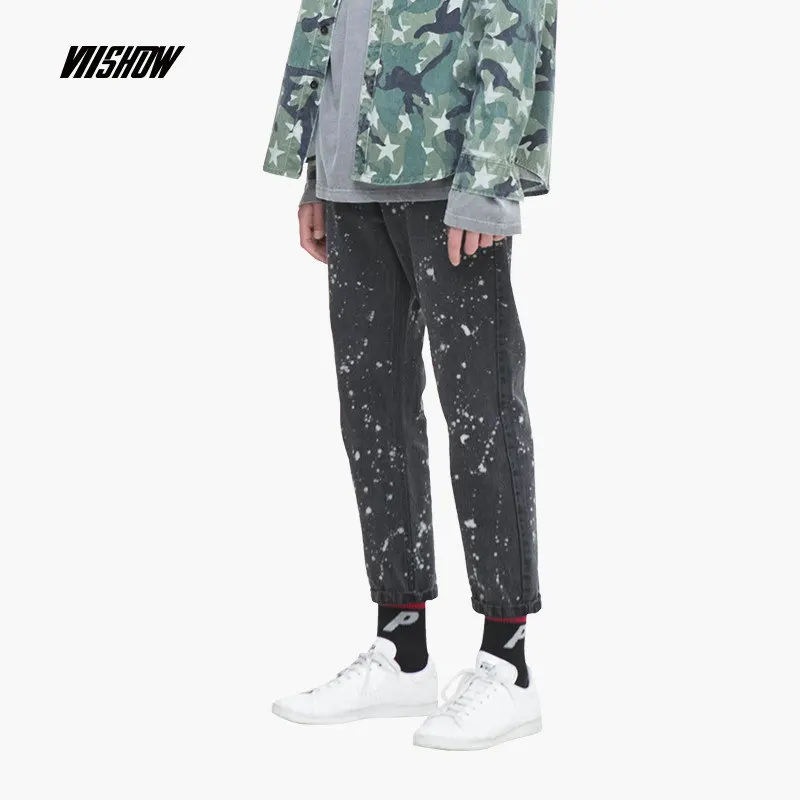 

VIISHOW Streetwear Men's Jeans Brand Hip Hop Jeans Men 2018 New Casual Men Jeans Homme Denim Men's Pants S-XXXL NC2174183