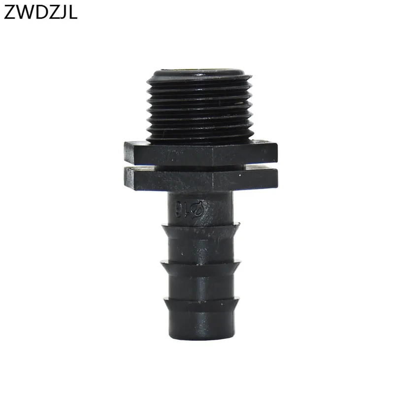 Drip irrigation male Thread 1/2 to the 16mm hose connectors barbed 5/8