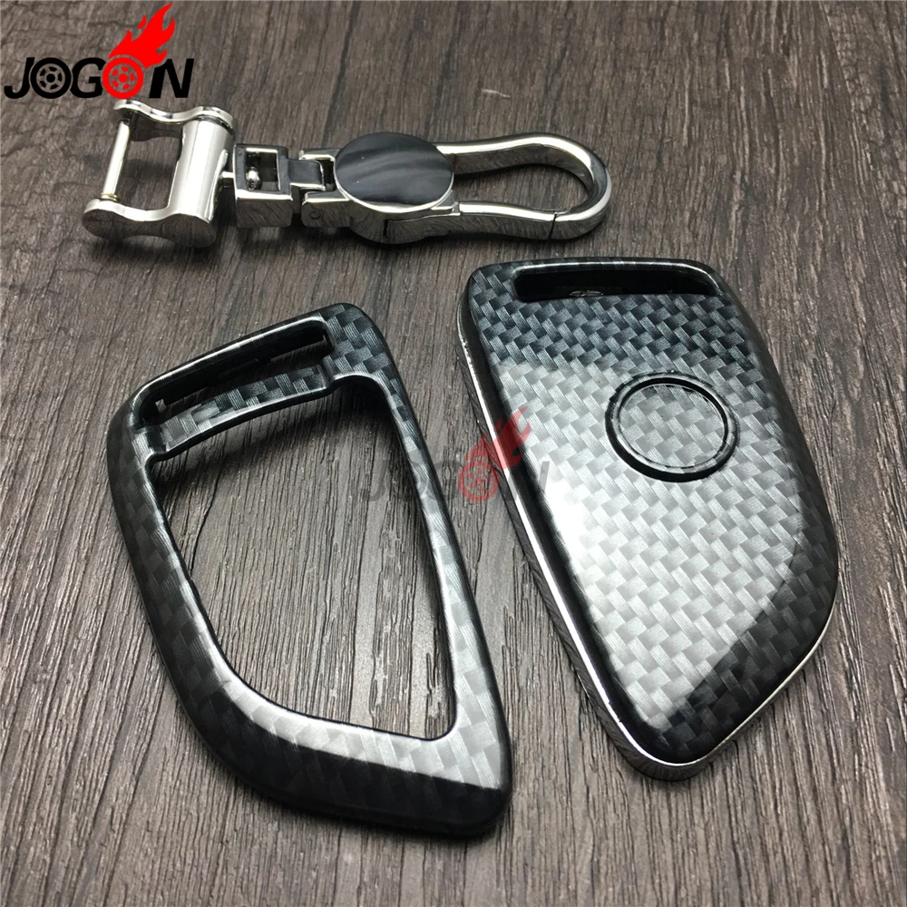 Carbon Fiber Look Smart Key Fob Case Bag Shell Holder Key ...