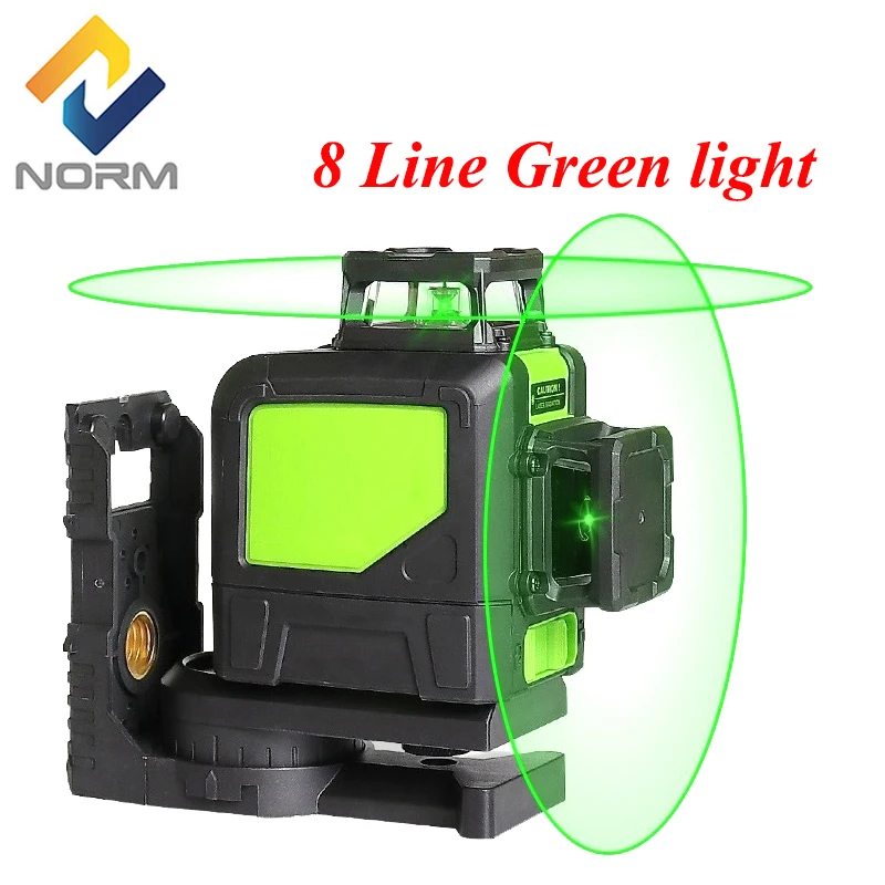 

Hot Sell 8 Lines Green/red Laser Levels Self Leveling 360 Horizontal and Vertical Cross Super Powerful 3D Green Laser Beam Line