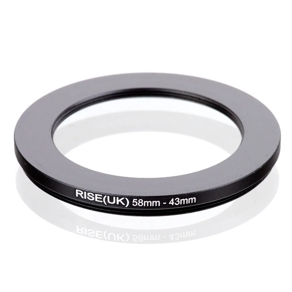 

58-43 MM 58 MM - 43 MM 58 to 43 Step Down Ring Filter Adapter