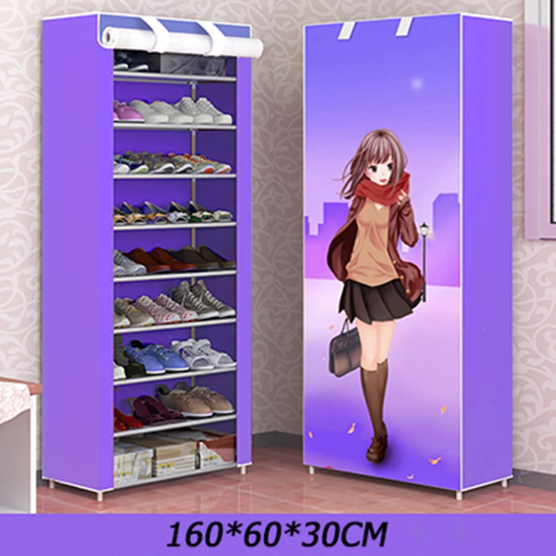 الكرتون نمط متعدد طبقة الغبار القماش خزانة خذاء DIY المنزل حذاء تخزين الرف بسيط حامل أحذية حامل المنزل الأثاث الكرتون نمط متعدد طبقة الغبار القماش خزانة خذاء DIY المنزل حذاء تخزين الرف بسيط حامل أحذية حامل المنزل الأثاث
