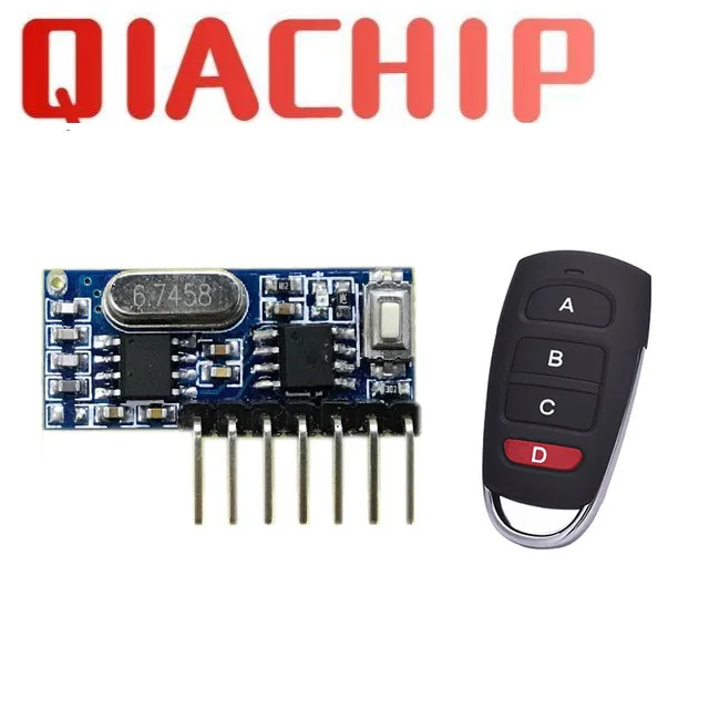 QIACHIP 433 МГц DC 12 В 4 CH Кнопка RF беспроводной копирующий код дубликатор для открывания Гаражных дверей клон брелок переключатель дистанционного управления