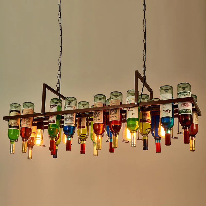 

American Style LED Lighting Bar Retro Decoration Pendant Lamp Restaurant Novelty Creative Design Pendant Lights Kitchen Fixtures