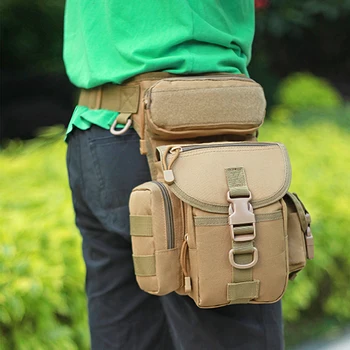 

Outdoor Waterproof Waist Thigh Bag MOLLE Camera Leg Fanny Pack Belt Messenger Military Travel Hiking Camping Army Tactical Bags