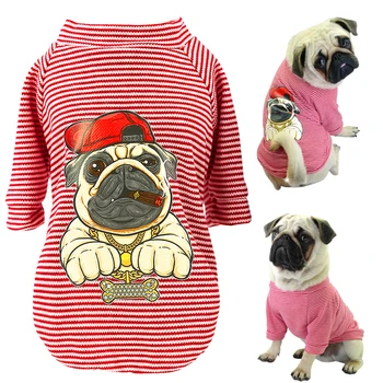 

Cute Dog Clothes For Small Dogs Cats Pug French Bulldog Chihuahua Cotton Pet Clothes Puppy Shirt Summer Dog Vest T-shirts S-2XL