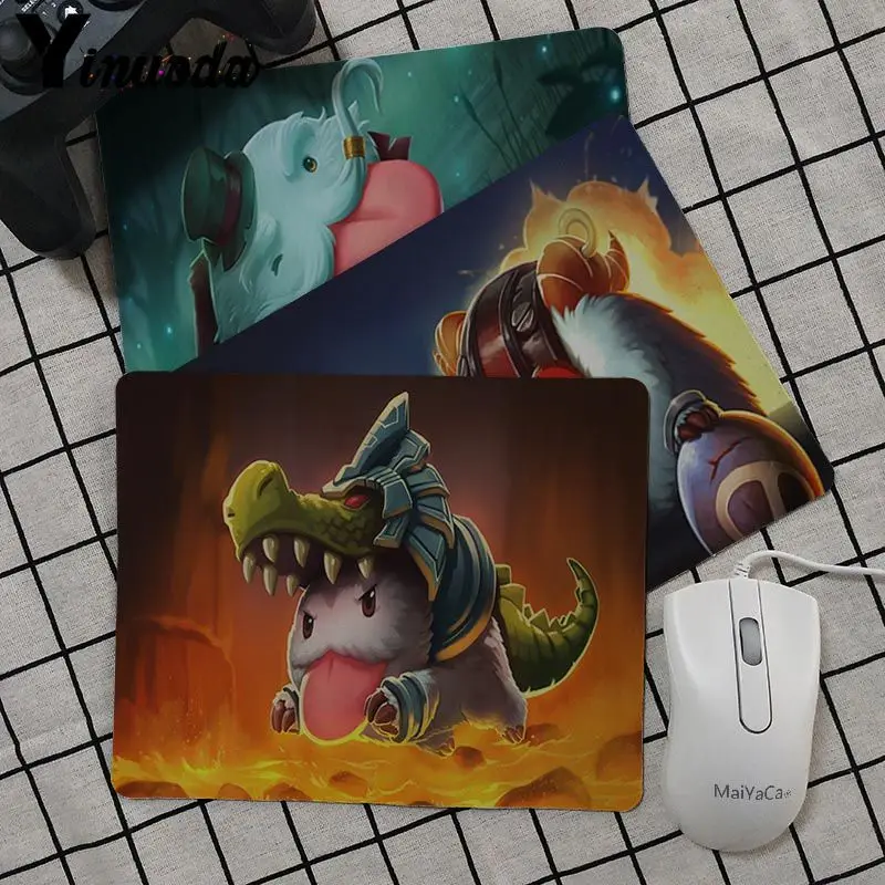 Игровой коврик для мыши Yinuoda Poro League Of Legends Настольный нескользящий ноутбука ПК