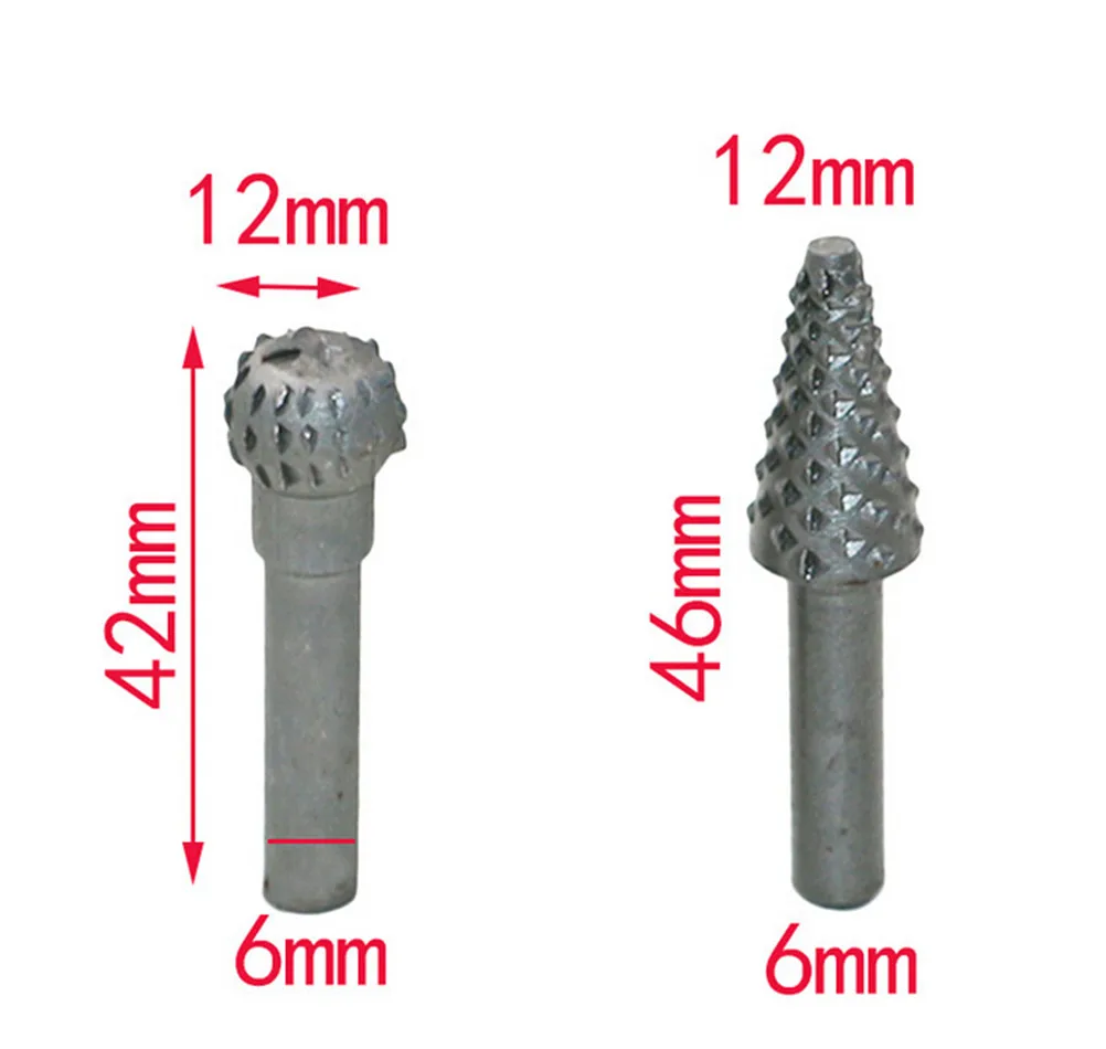 Сверло из быстрорежущей инструментальной стали деревообрабатывающий Рашпиль зубило образный вращающийся тиснением Шлифовальная головка гравировка узор фреза Мощность инструмент 5 шт./компл
