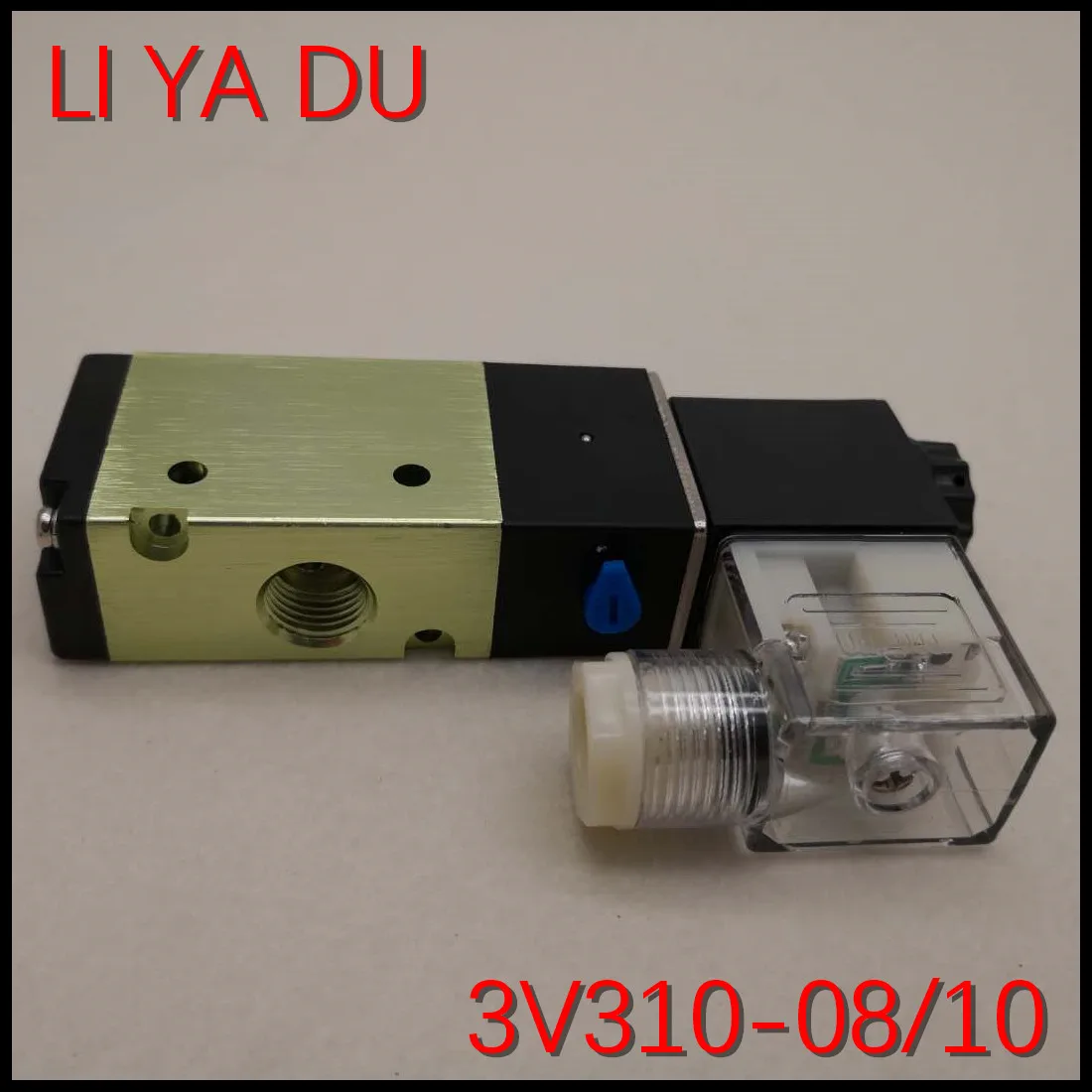 Пневматический электромагнитный клапан 3V310-08 G1/4 3V310-10 G3/8 алюминиевый сплав 3 порта