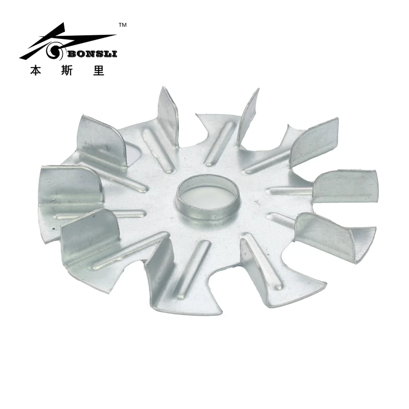 140mm diameter 22mm height 26mm hole flanging plunging small vanes blade iron steel impeller 84mm diameter 30mm height small aluminum impeller fan multiple blade vane wheel