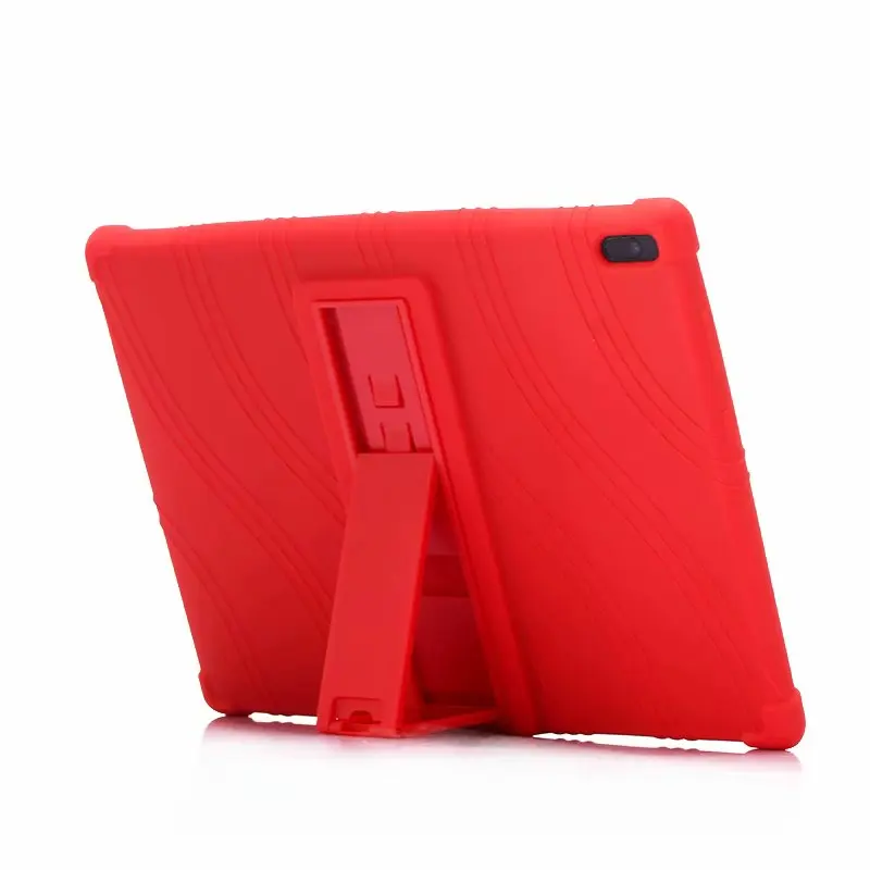 Silicone Tablet stand Back Case For tab4 10 plus X704L X704F Cover