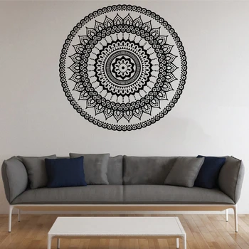

Mandala Wall Stickers Indian Round Pattern Symbol Vinyl Decal Namaste Yoga Art Decor Home Office GYM Dorm Club Dining Room Mural