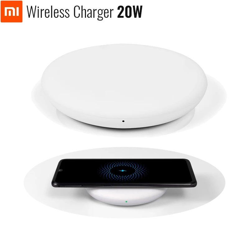 

Original Xiaomi Wireless Charger 20W Max For Mi 9 (20W) MIX 2S / 3 (10W) Qi EPP Compatible Cellphone (5W) Multiple Safe