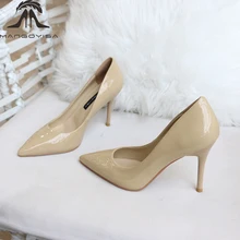 Pointed High Heels/Women's Pumps Are Designed For ElegantFashion Women To Work And Made Of Genuine Leather 2019 MANGOYISA Pointed High Heels/Women's Pumps Are Designed For ElegantFashion Women To Work And Made Of Genuine Leather 2019 MANGOYISA