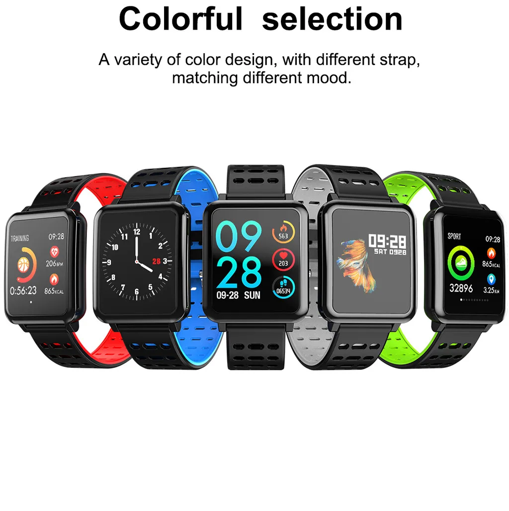 T2 Смарт-часы с монитором сердечного ритма фитнес-трекер кровяное давление Смарт-часы водонепроницаемые для Android IOS