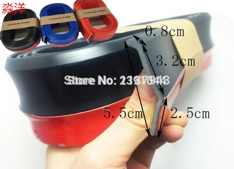 

Car modified supplies common size surrounded by rubber side skirts before and after the lips soft shovel anti-collision strip