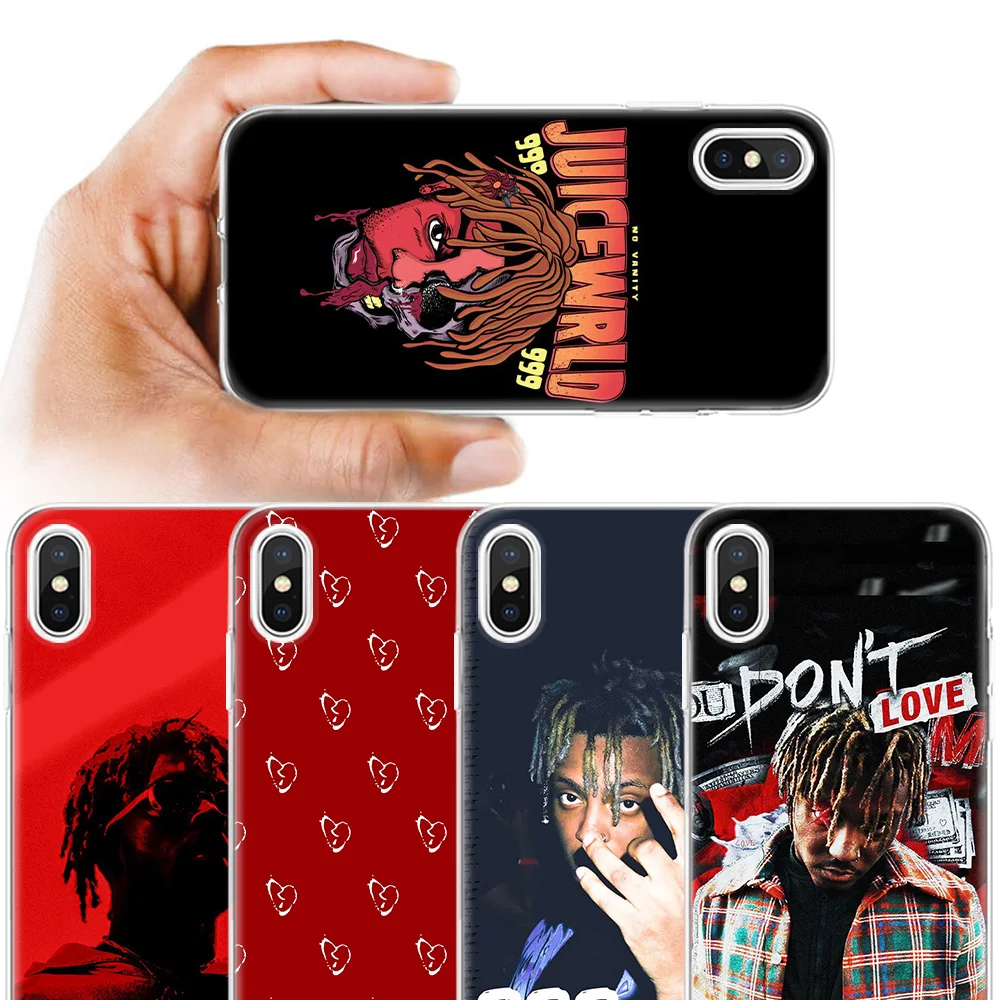 

Case For Apple iPhone 7 5 5S SE 5C 6 6S 8 6/6S 7/7S 8/8S Plus Black Cover For iPhone 11 11Pro X XR XS MAX Juice WRLD 999 Case