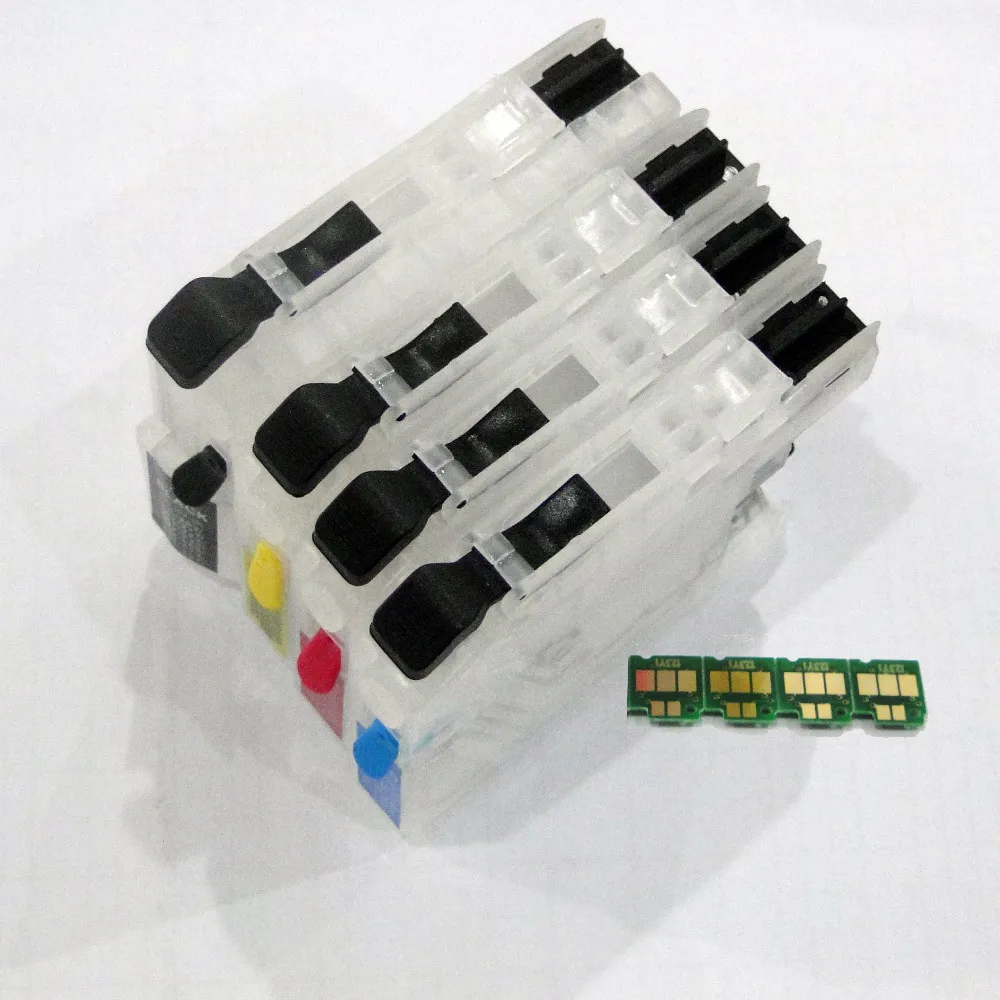 

1set Refillable ink cartridge LC 211 LC211 for Brother MFC-J880N DCP-J962N MFC-J730DW MFC-J830DW MFC-J900DW MFC-J990DW