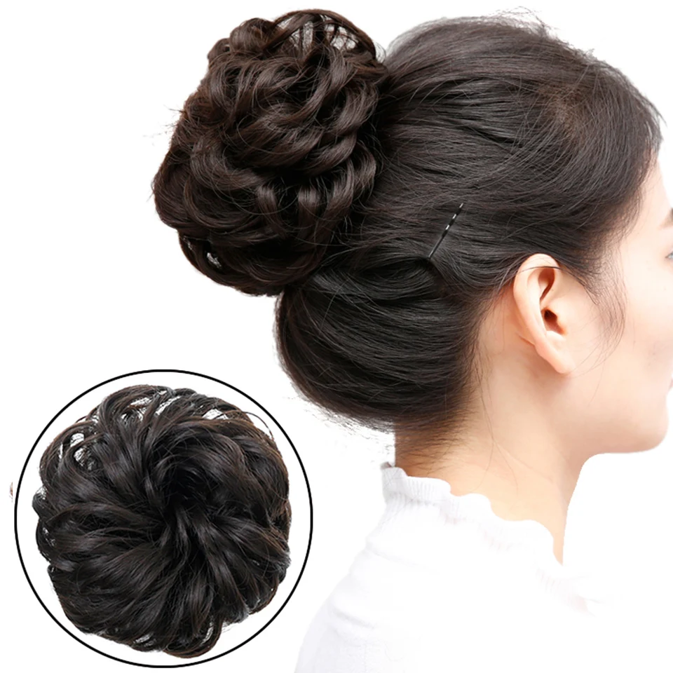Aosi Faux Cheveux Extensions De Cheveux Chignon Donut Chignon Cheveux Synthétiques Naturel Bouclés Chignon Résistant à La Chaleur Synthétique Cheveux élastique Aliexpress