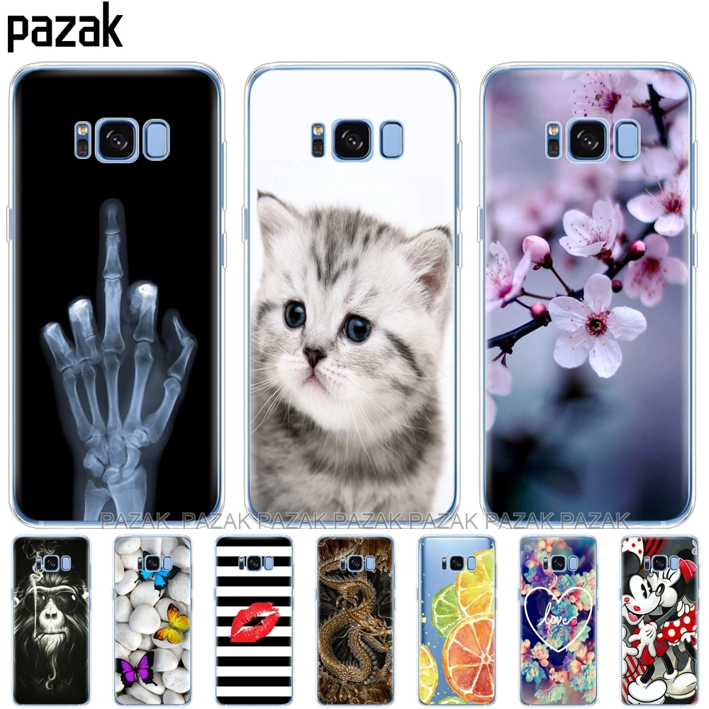 

Silicone phone Case For Samsung Galaxy S8 / S8 PLUS Cases Cover For Samsung S8/S8 plus Phone shell new design