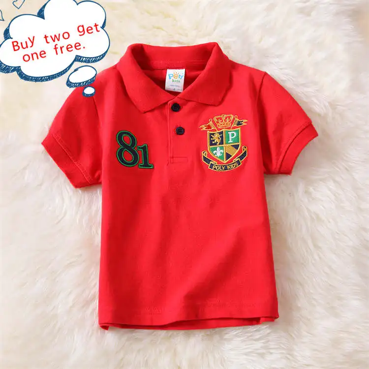 

Baby Boy clothes cotton Polo shirt children clothing casual outfits Breathable embroidery short sleeves polo shirt summer 2019