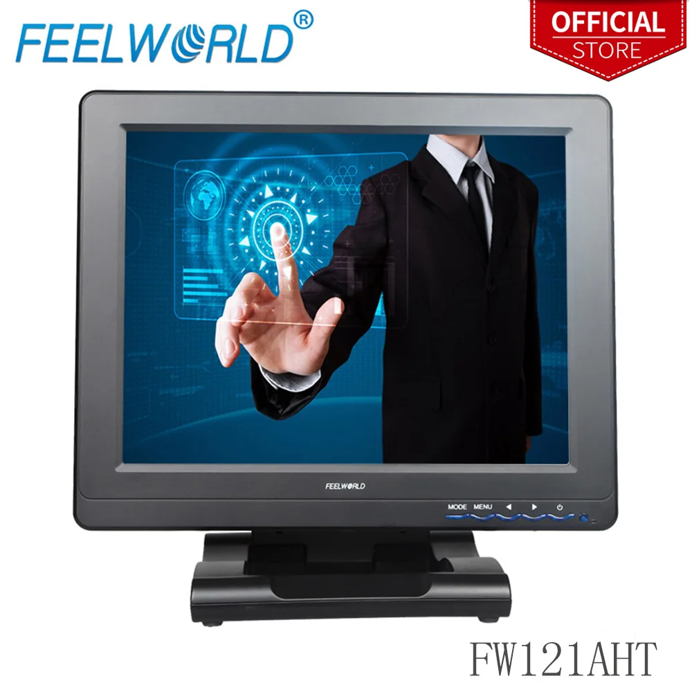 Feelworld FW121AHT 600 дюймов 800x12,1 TFT ЖК дисплей сенсорный мониторы с HDMI VGA DVI AV 12,1 "сенсорный экран S