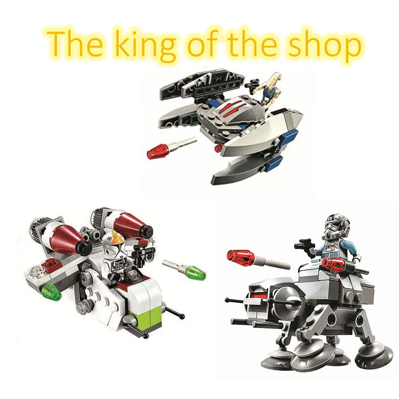Совместимы с Legoe космические войны снег Спидер самолет строительные блоки