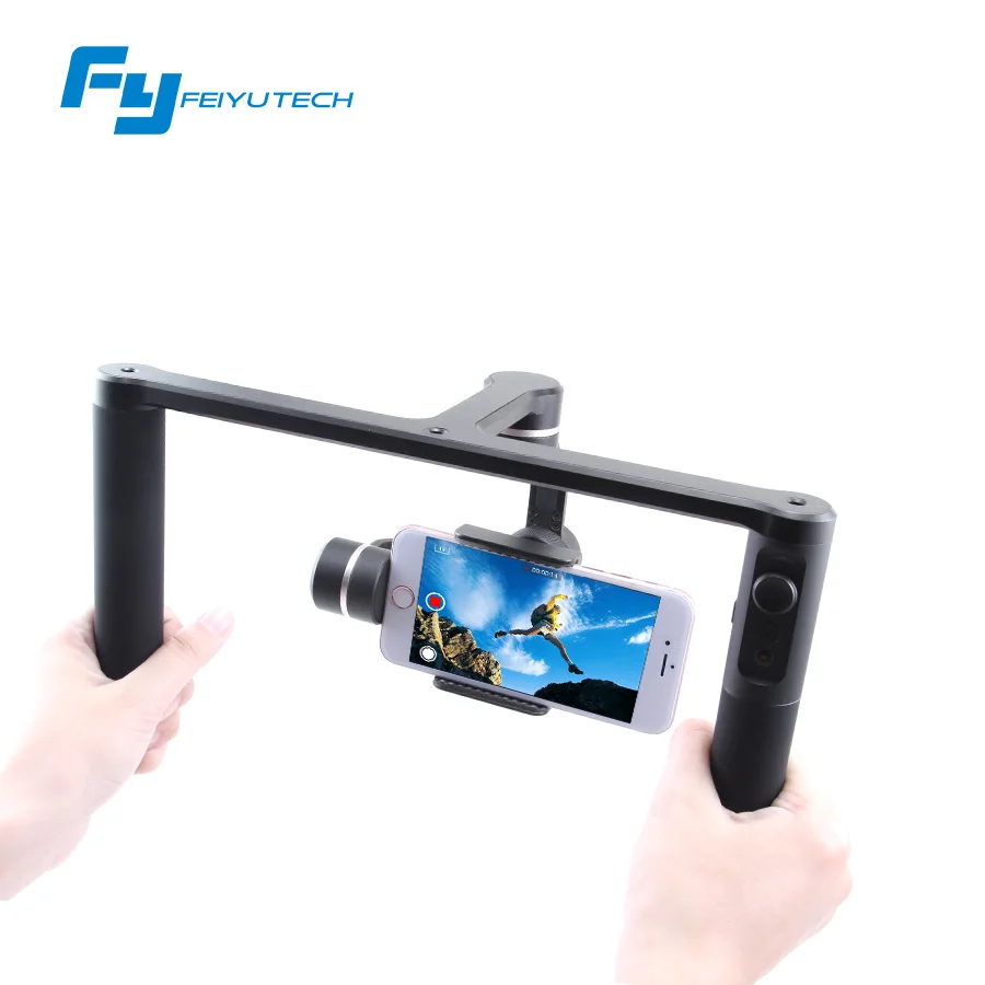 Feiyutech FY SPG PLUS 3-axis handheld gimbal dual hand professional photography stabilizer for iPhone Huawei /Gopro Hero feiyutech fy spg c 3 axis handheld smartphone gimbal stabilizer for xiaomi huawei iphone professional selfie stick pk smooth q