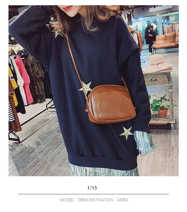 2018 Hot Small Shell Crossbody Bags for Women New Simple Casual Mini Brown Messenger Bag for Girls Flap PU Leather Shoulder Bags(10)