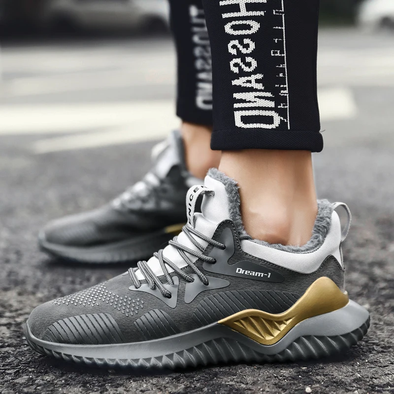 

Fires Men's Sneakers Warm Outdoor Sports Brand Winter Men Running Shoes High Quatily Comfortable Jogging Shoes Zapatillas Hombre