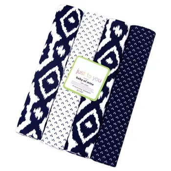 

100% Newborn Baby Cotton Blanket Supersoft Flannel Receiving Swaddle Baby Bedsheet Baby Blankets 4Pcs/Pack