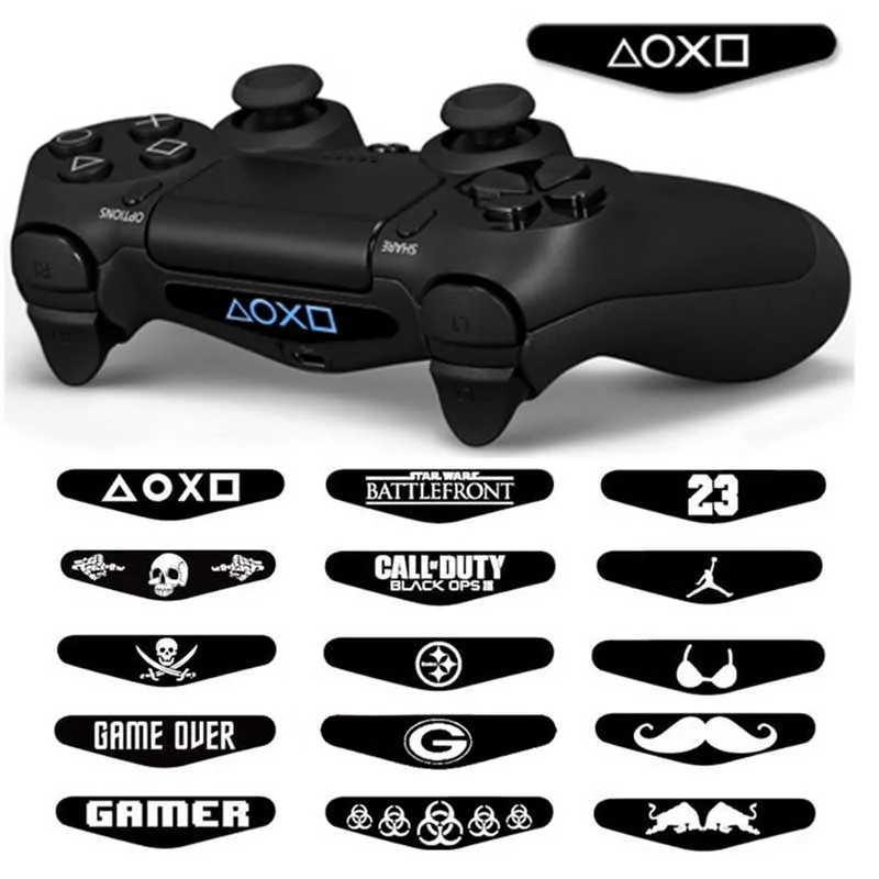 AOXO 2 PCS Game Light Bar Vinyl Led Stickers Decal For Sony Playstation