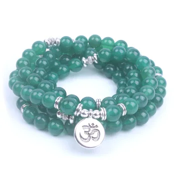 Chapelet Mala onyx vert