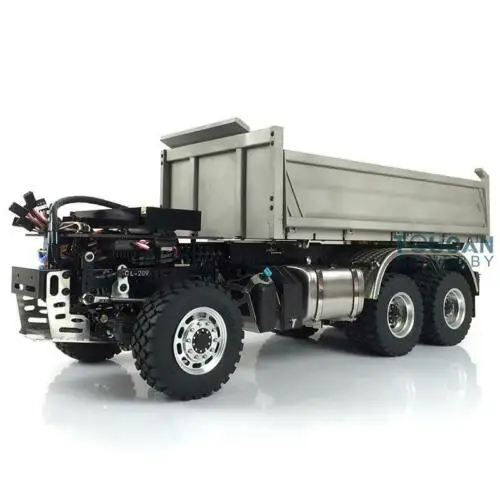 LESU 1/14 масштаб гидравлический Sca 6*6 3 way RC самосвал DIY Модель Tmy оси ESC THZH0210