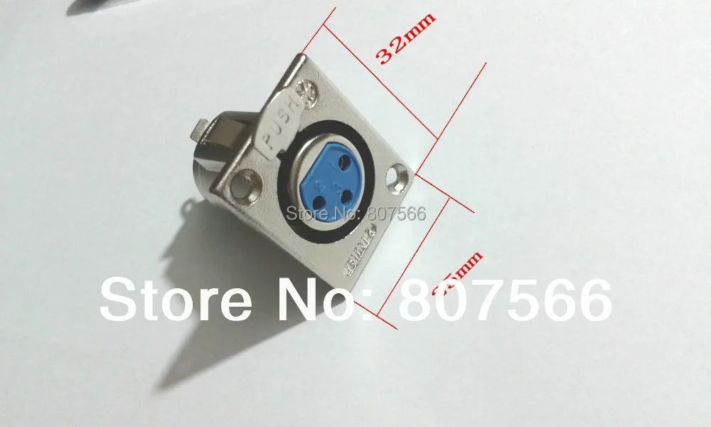 

20 PCS metal XLR 3-Pin Female Chassis Panel Mounted Socket Connector