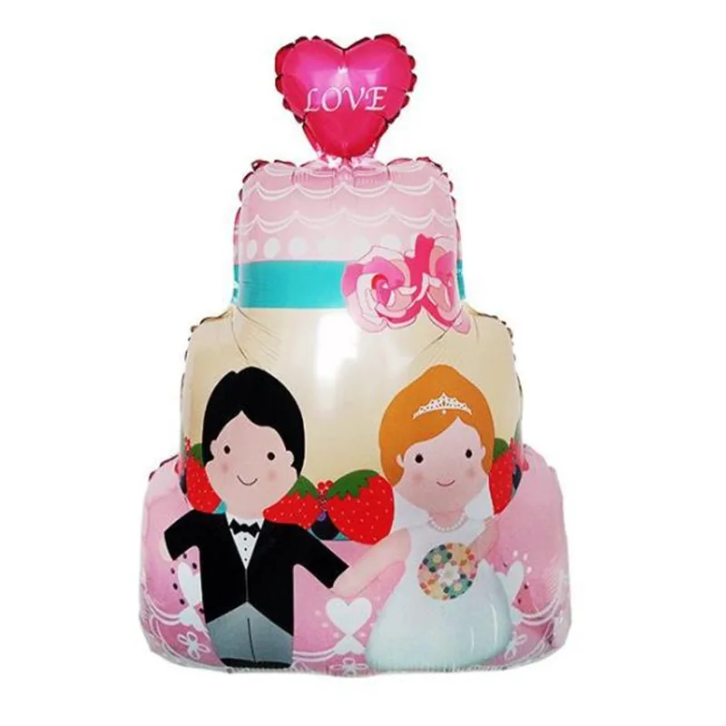 Romantic Wedding Decoration Foil Balloons cake Love Helium Balloon Diy Baby Shower Birthday Party Decorations Kids | Дом и сад