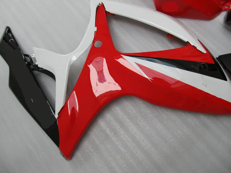 Набор обтекателей мотоцикла для GSXR600 750 K6 06 07 GSXR 600 GSXR750 2006 2007 ABS Красный Белый