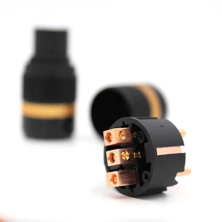 Разъем питания Schuko viборг VE501 + VF501 из чистой меди гнездовой разъем IEC HIFI|iec female
