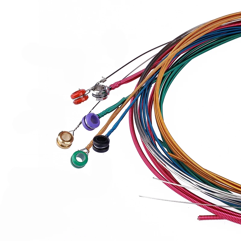 Colorful Acoustic Guitar Strings set Multi Color A407 Rainbow Strings