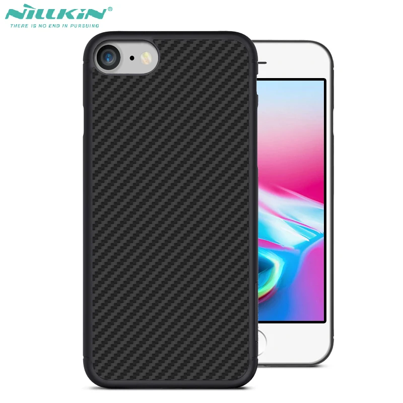 

For Iphone8 fitted Cover Nillkin Luxury Hard Back Synthetic Fiber Case For Iphone 8 4.7inch shell