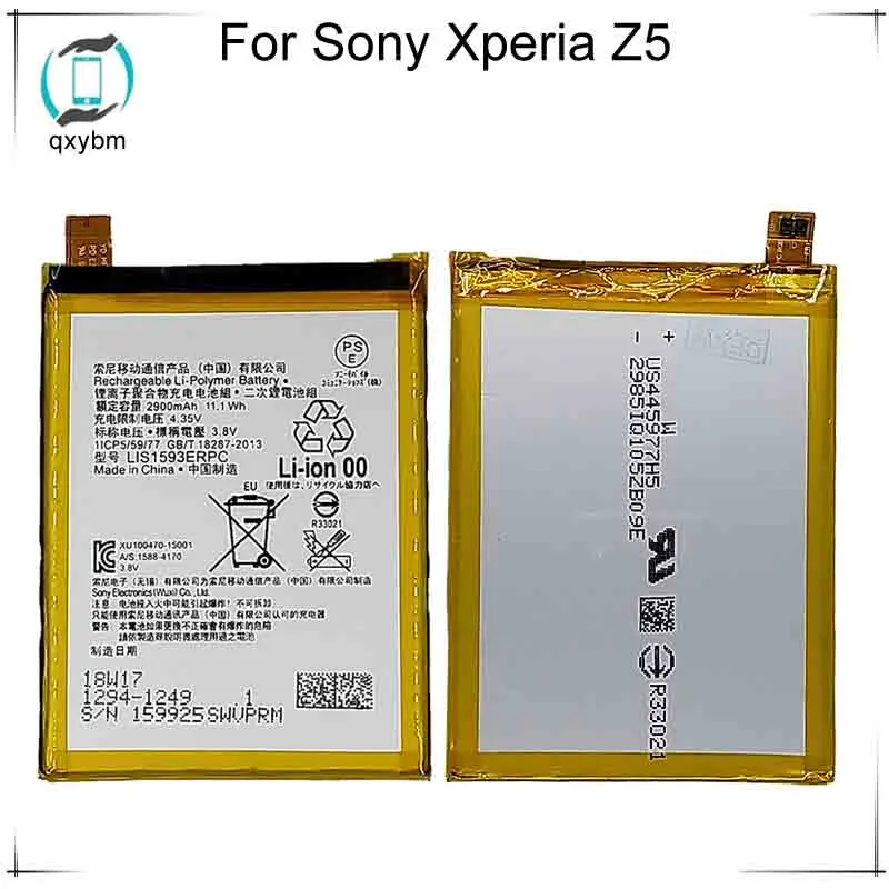 

2900mAh 3.8V Mobile Phone Replacement LIS1593ERPC Lithium-ion Battery For Sony Xperia Z5 E6603 E6653 E6633 E6683 E6883