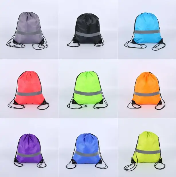 Защитный рюкзак на шнурке Leeshow сумка Hi Viz можно изготовить ваш логотип|Мешки с