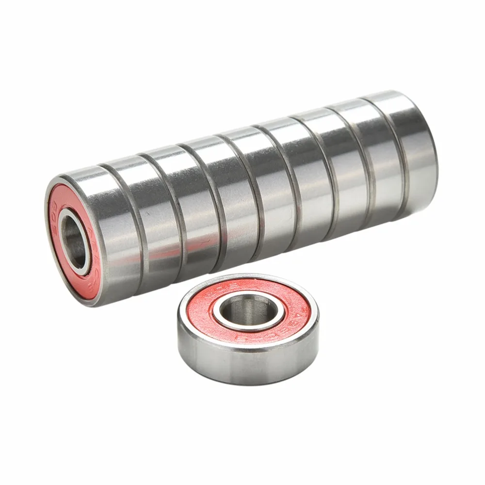 10x 608RS ABEC-9 Stainless Steel Bearings Roller Skate Scooter Skateboard Wheel