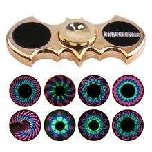 Batman LED Fidget Finger Spinner LED Plastic EDC Hand Spinner For Autism and ADHD Rotation Spiner Anti Stress Kids Toys ZCN30