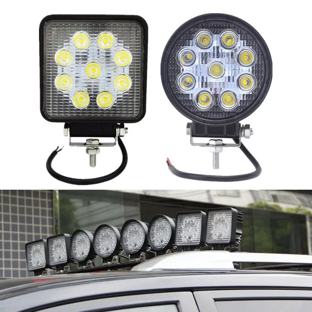 4 дюйма светодиодный рабочий светильник 27W 12V 24V Led пятно света потока Offroad светильник бар индикаторы для внедорожник автомобиль Грузовик Автобус Лодка мотоцикл трактор